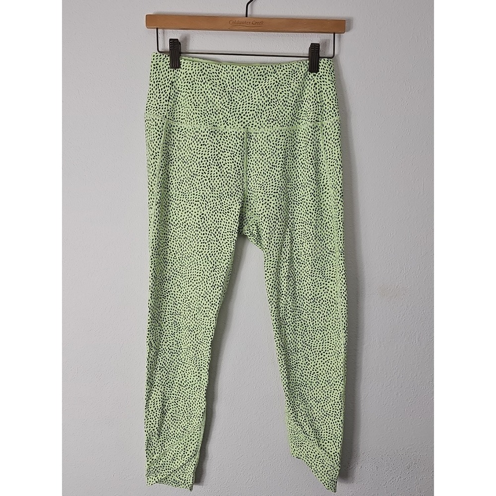Calia by Carrie Underwood Leggings Womens Size M Green Confetti‎ Dots Cropped